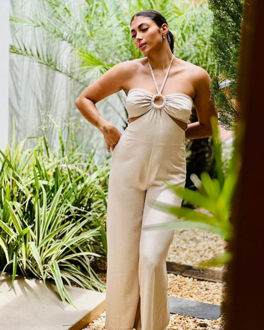 Macacão Tropicana - Areia