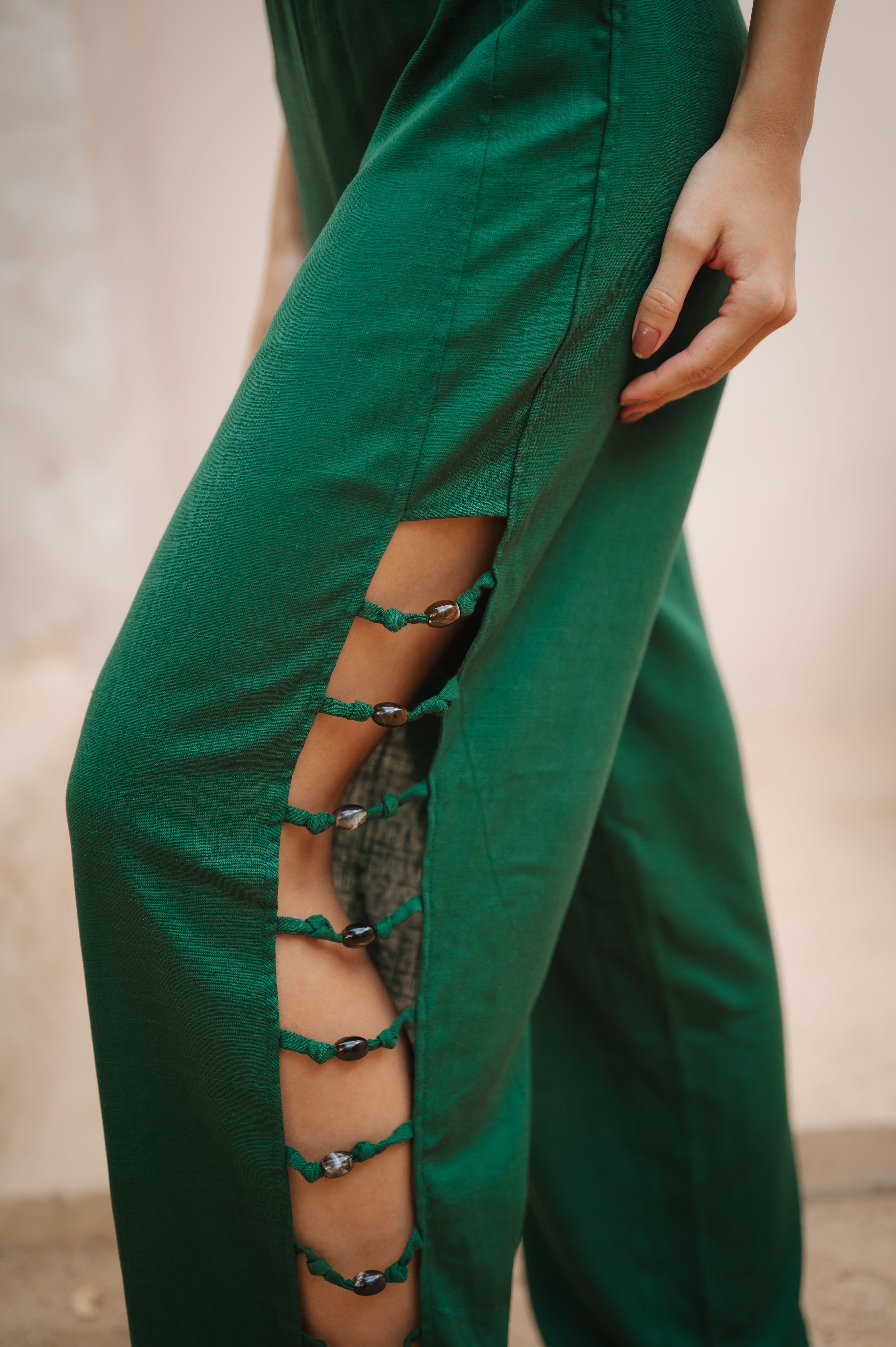 Calça Sand Verde Croco