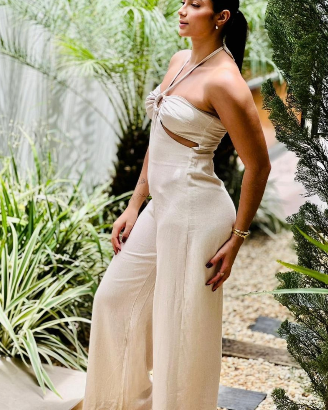 Macacão Tropicana - Areia