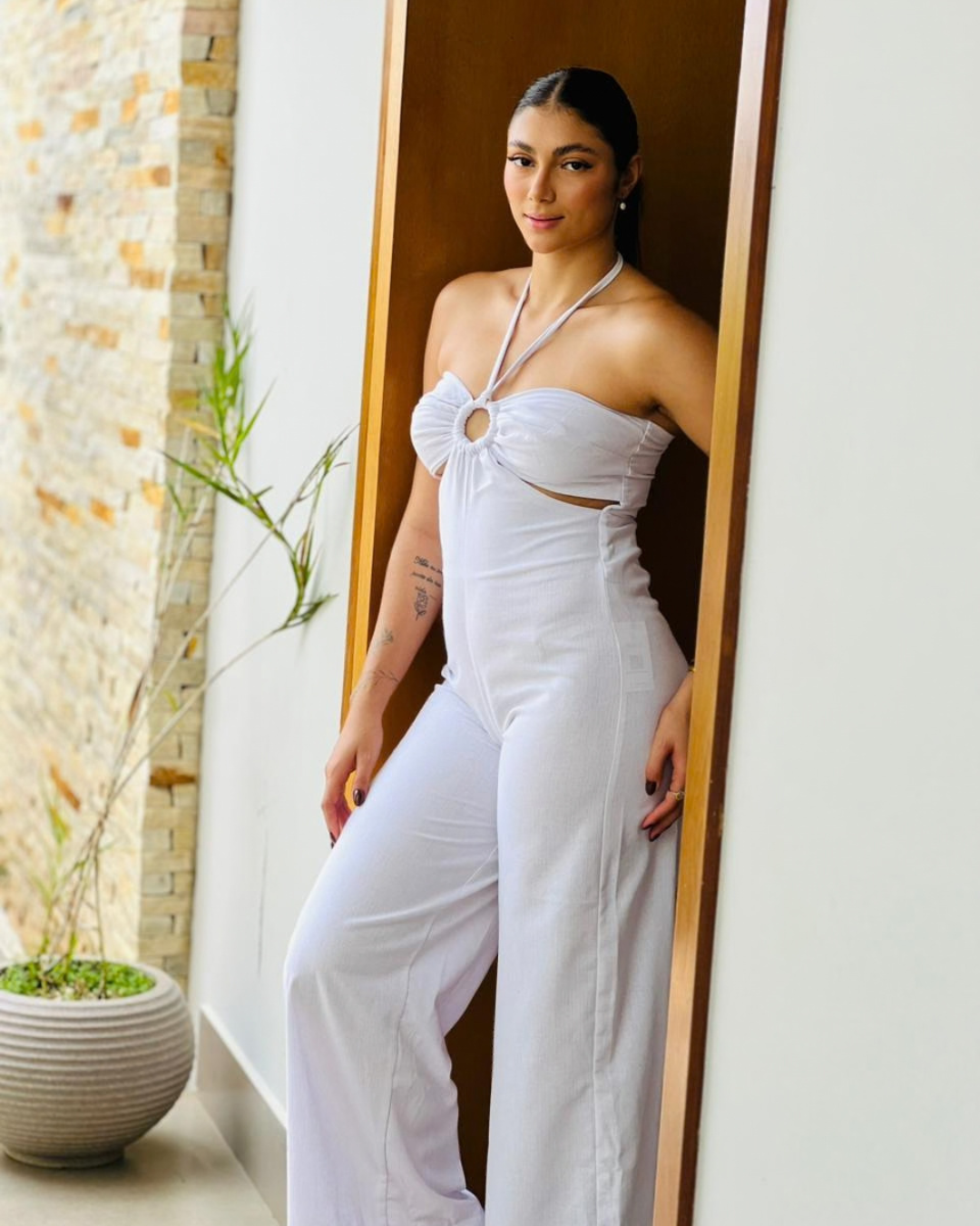 Macacão Tropicana - White