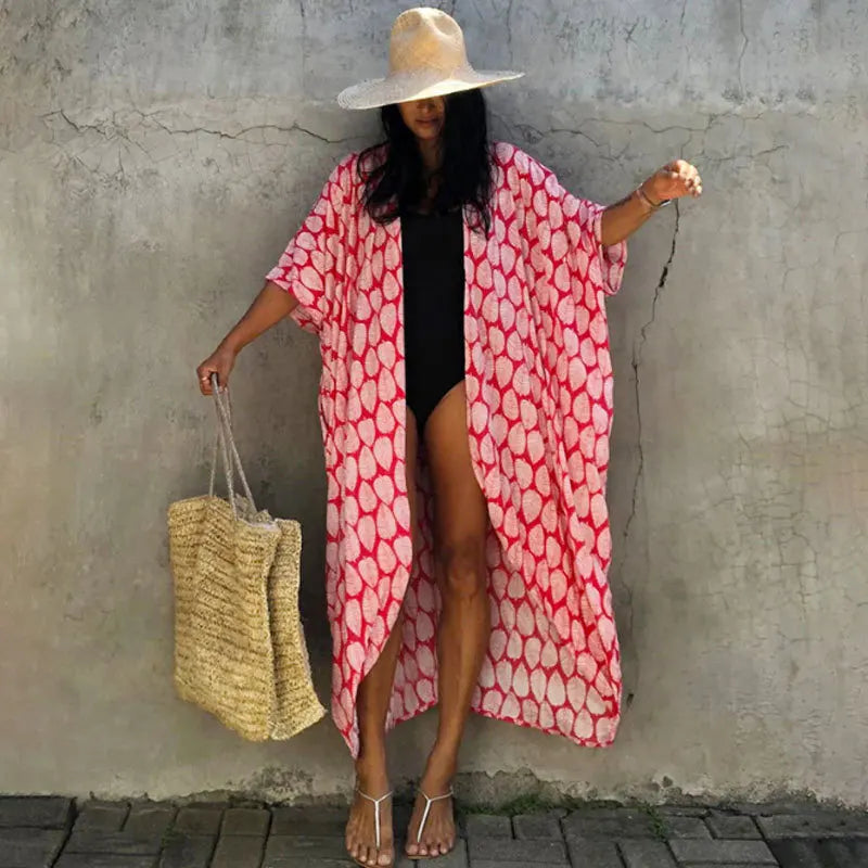 Praia cover ups para roupa de banho feminino preto tie dye kimono maiô cape vestido de verão 2022 roupas de praia vendas